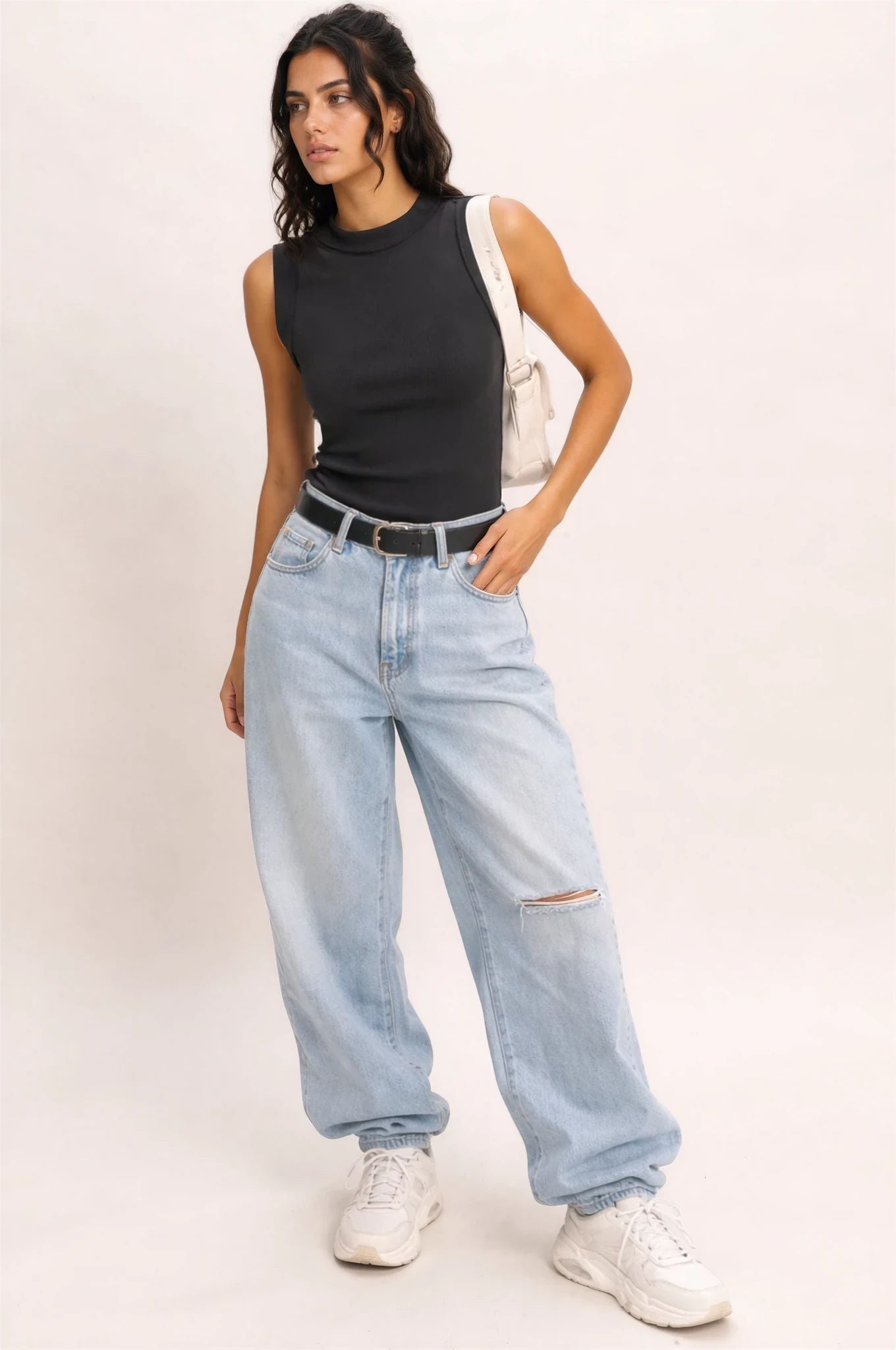 Black Sleeveless Top Modest