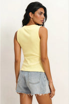 Button up sleeveless tanks