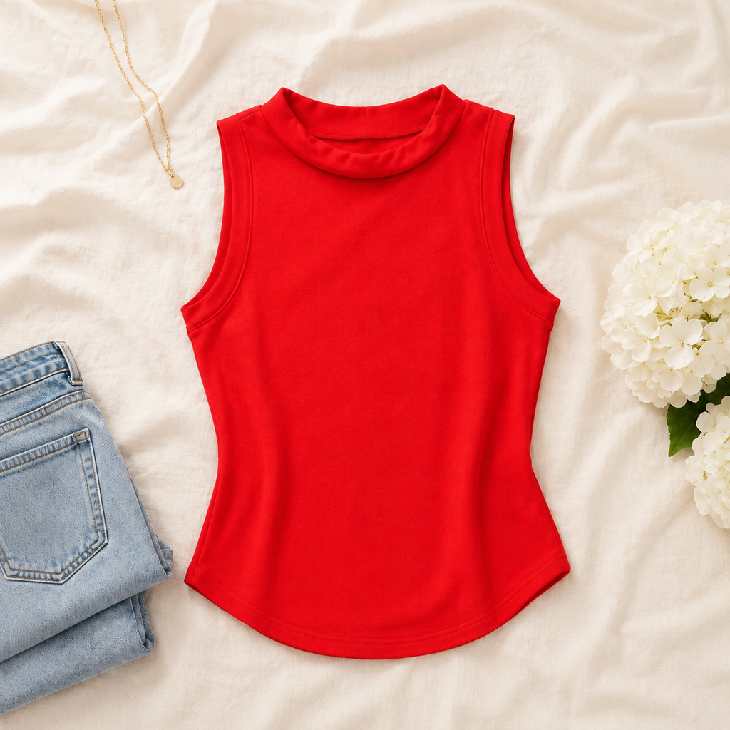 Luna Tank in Red