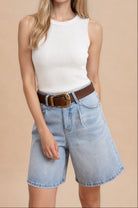 Modest Denim Shorts