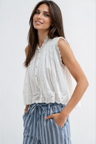 Modest sleeveless top