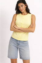 Modest Button Up Sleeveless Top