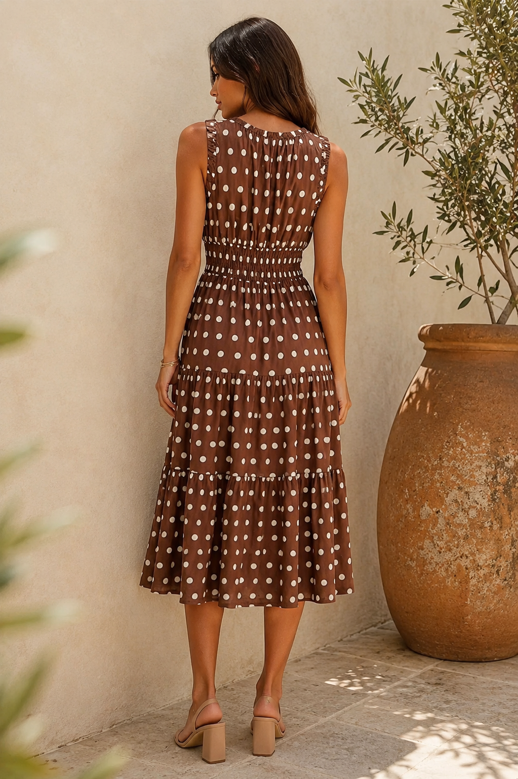 Demi Polka Dot Midi Dress