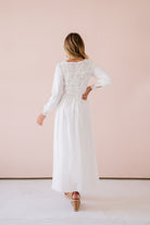 Mormon white dress
