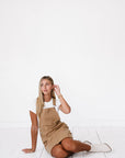 Jovi Overall Dress in Camel