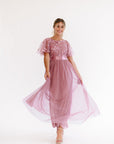 Pink bridesmaid dress
