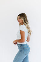 Basic top in white