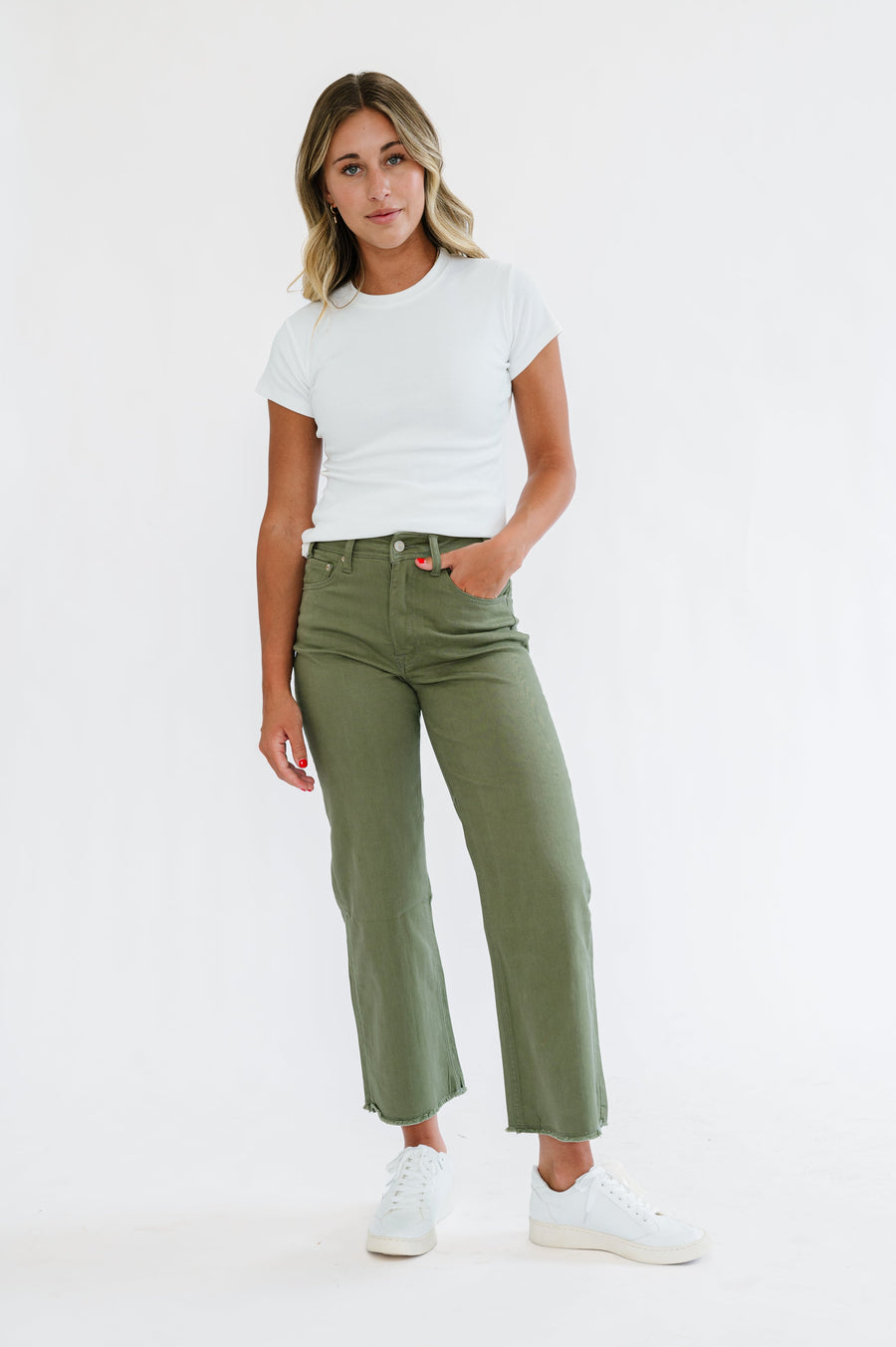 Andrea Pants in Olive