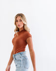 Basic top in rust red