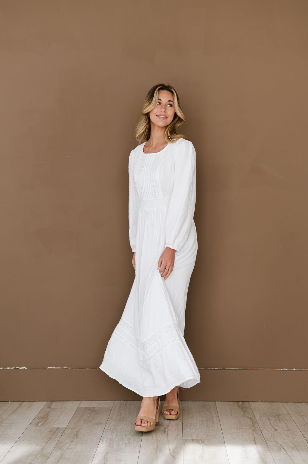 White temple dress