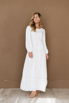 Long Sleeve White Dress