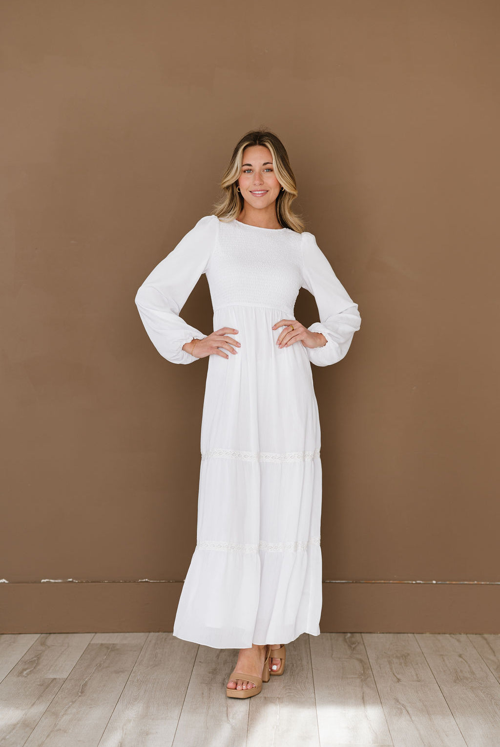 White Lds temple dress