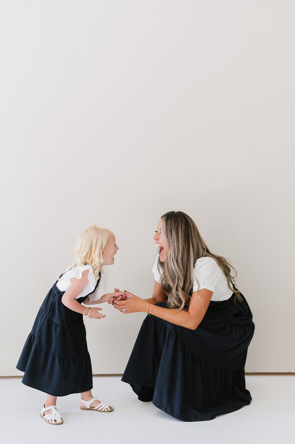 Shay Overall Dress in Navy Blue - Kids
