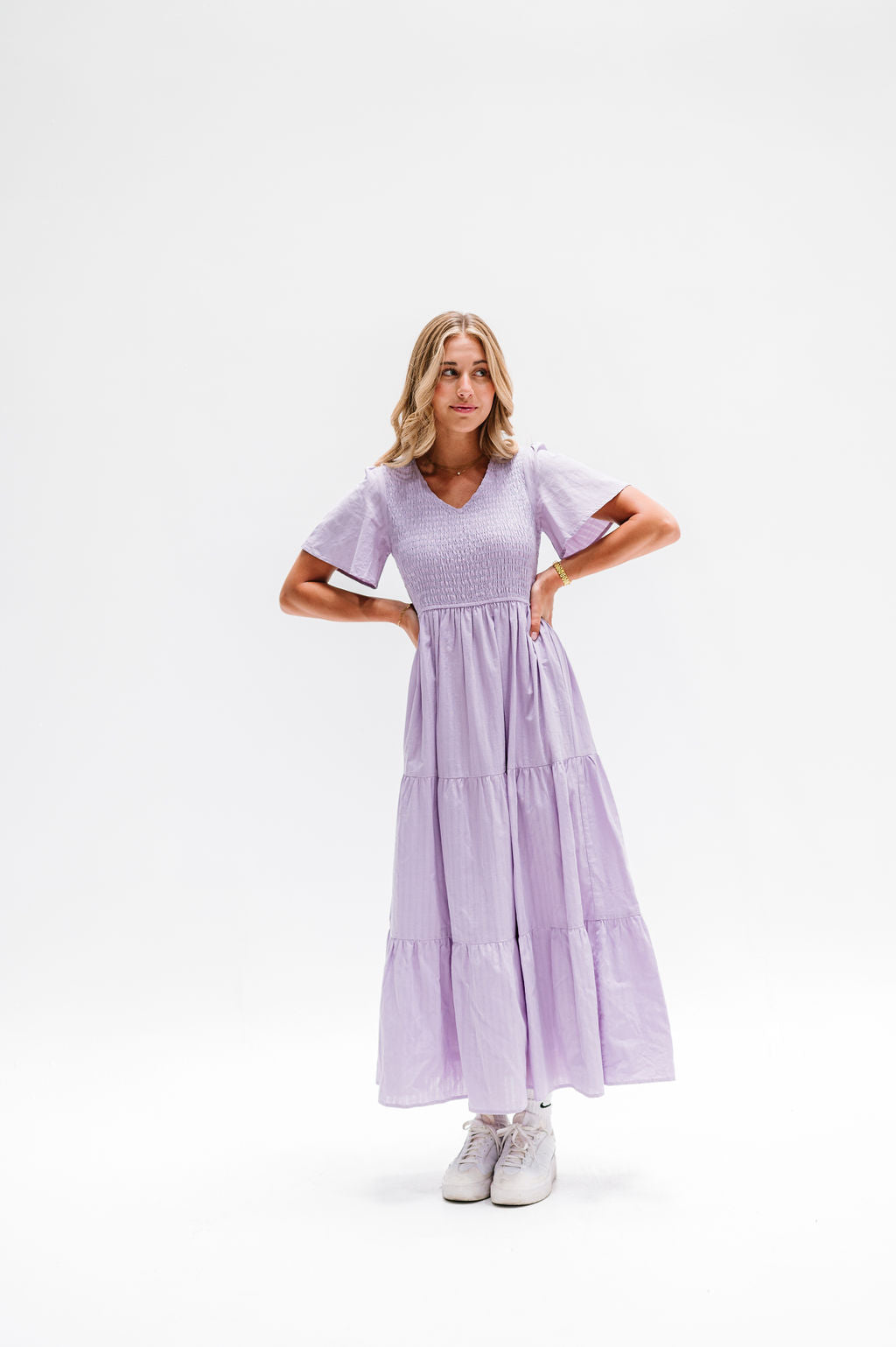 Midi Dress in Purple – FEHRNVI