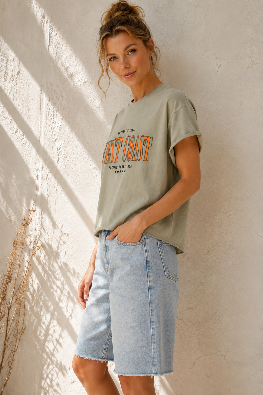 West Coast Vintage Cropped T-shirt