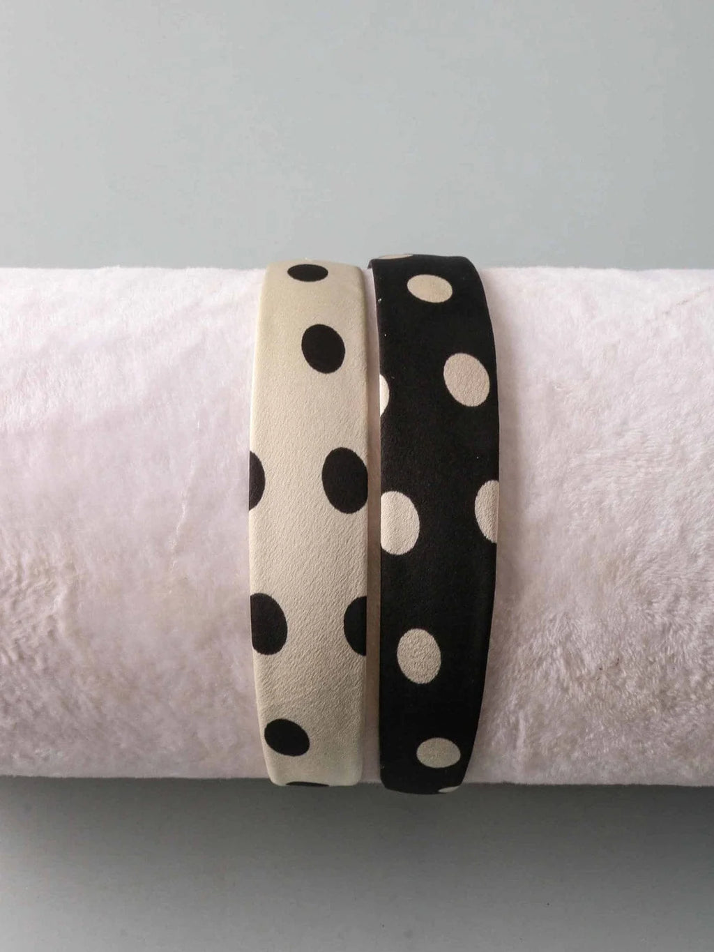 White Polka Dot Headband