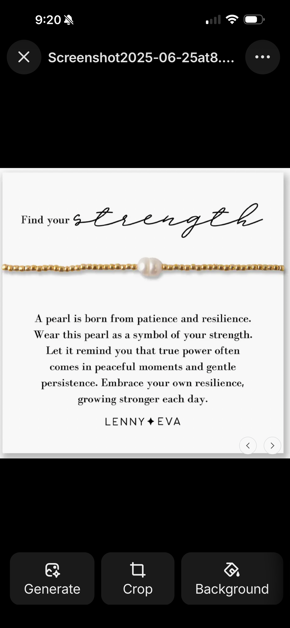 Faith Over Fear Pearl Bracelet