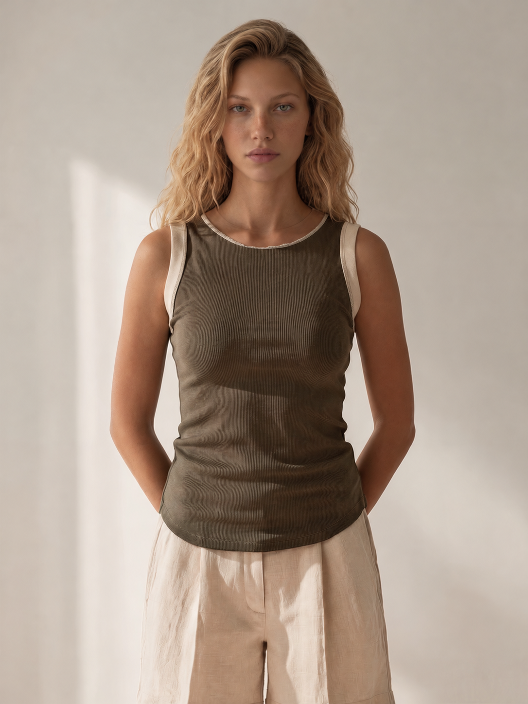 Fall sleeveless tops