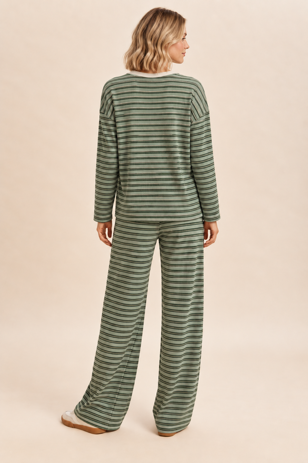 Anna Striped Pants Set