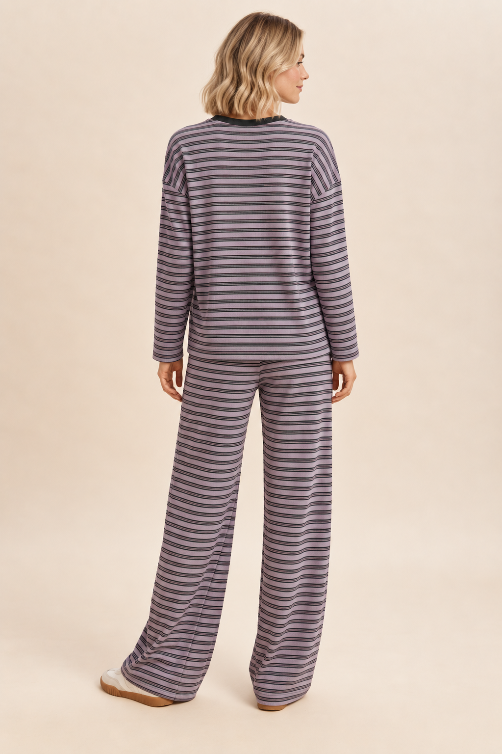 Anna Striped Pants Set