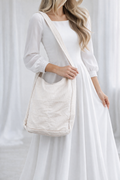 Shannon Corduroy Temple Bag in Beige