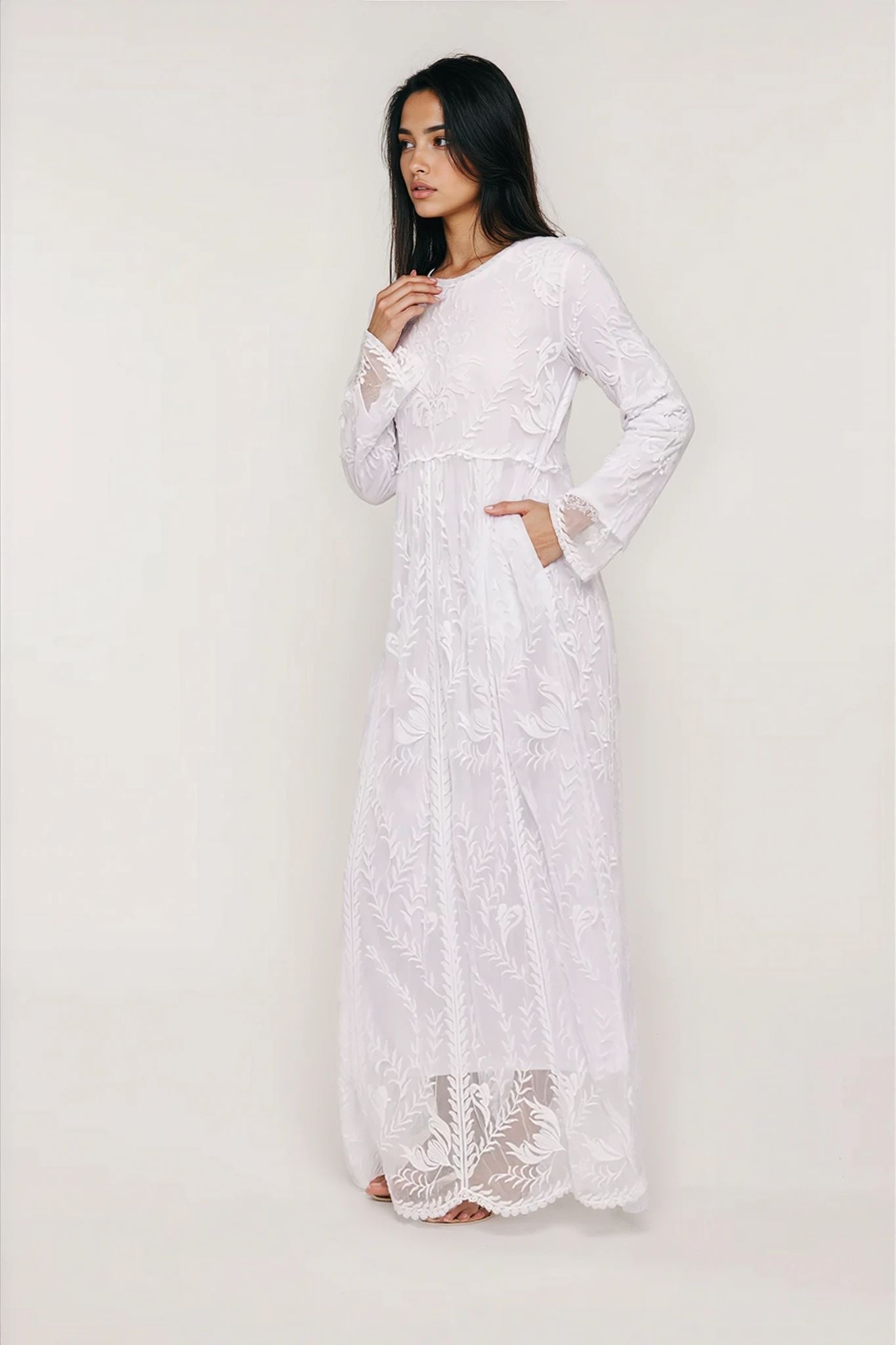 Lace LDS Temple Dress – FEHRNVI