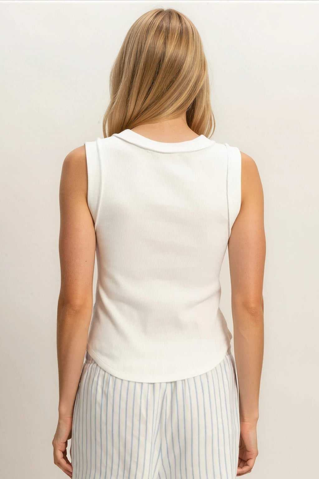 Luna Tank in White