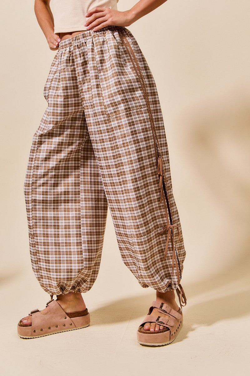 May Checkered Jogger Track Pants