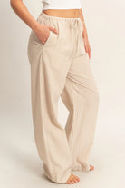 Striped Drawstring Pants