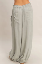 Wide-Fit Drawstring Pants