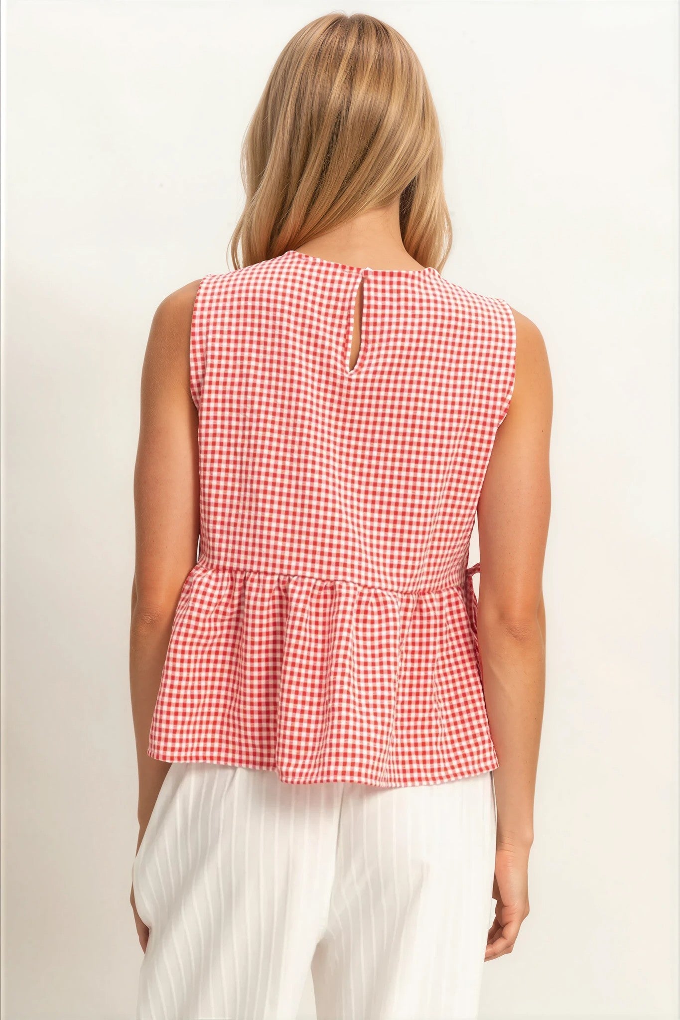 Sleeveless Peplum Tops