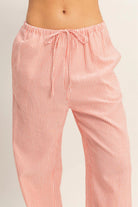 Red Wide Leg Pants