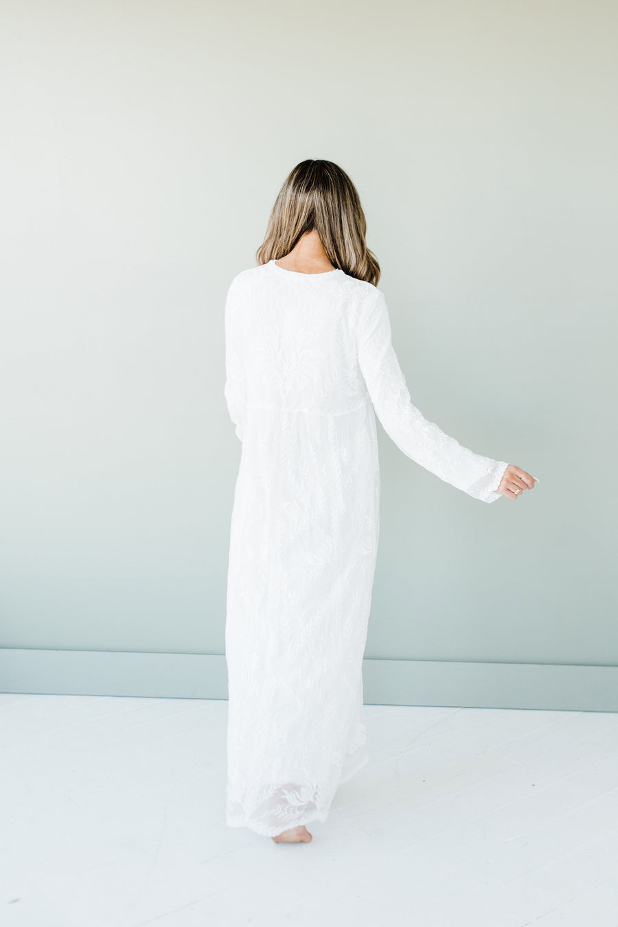 Riane Dress in White