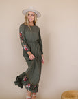 Cammy Maxi Dress in Olive