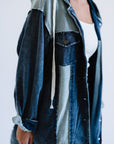 Jacket with distressed details
