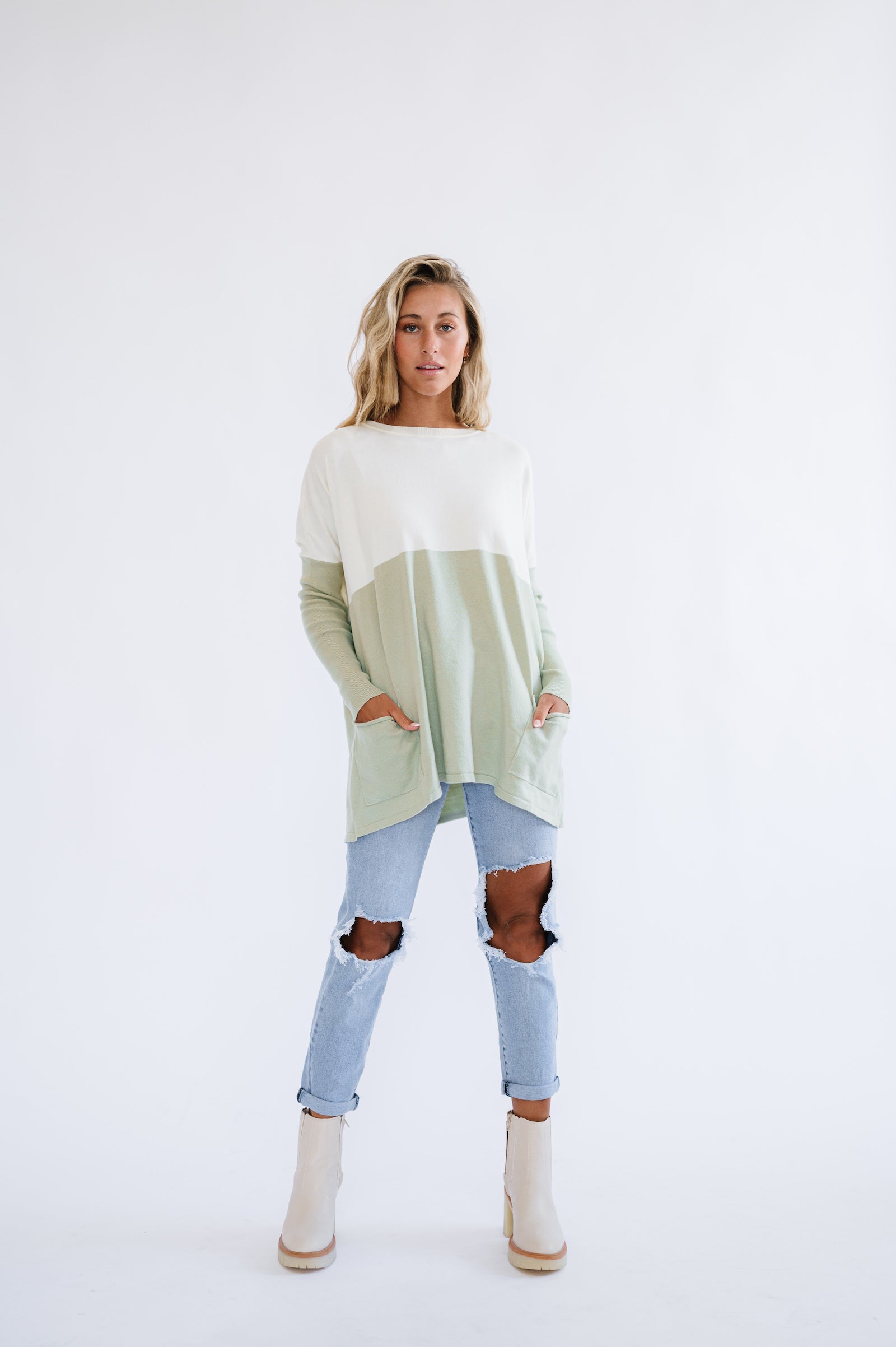 Beatrice Sweater in Sage
