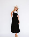 Shay Overall Dress in Black