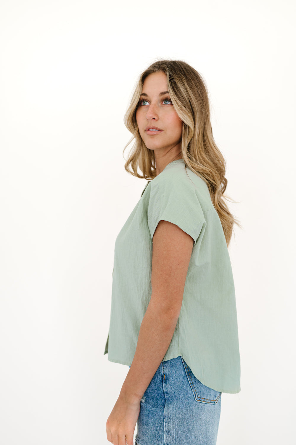 Finley Top in Sage