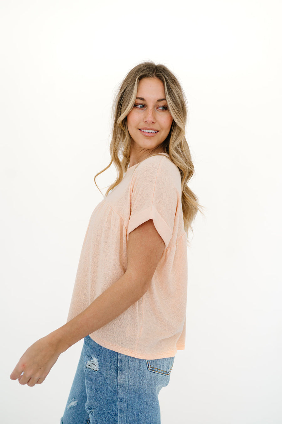 Pippa Top in Apricot