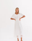 White lace overlay dress 