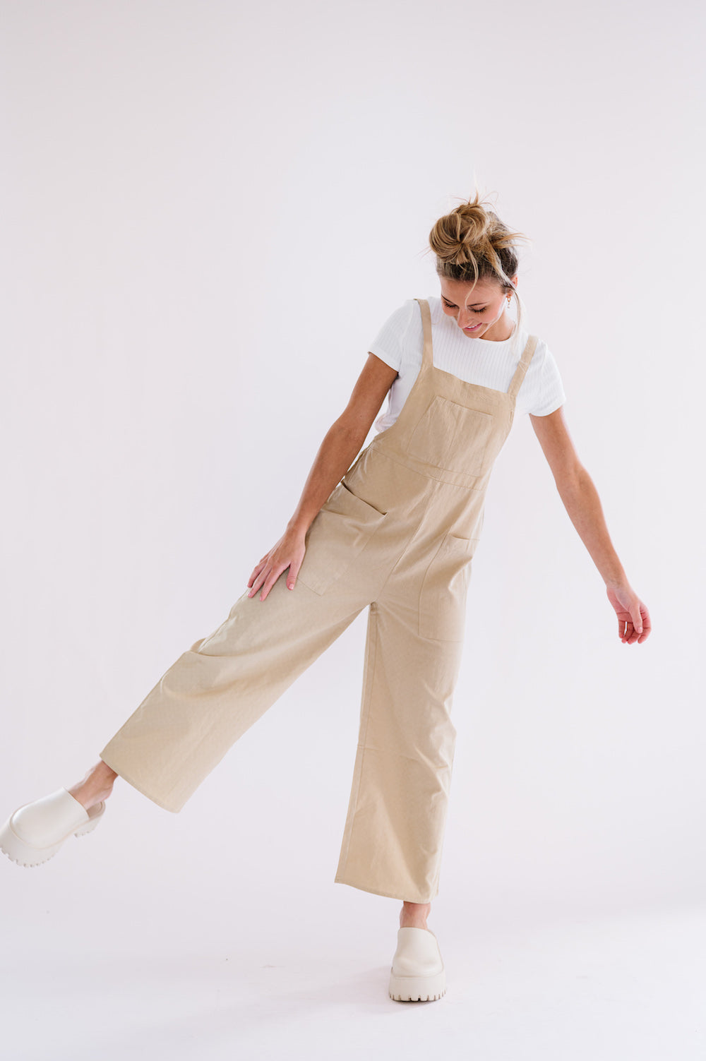 Cody Jumpsuit in Taupe