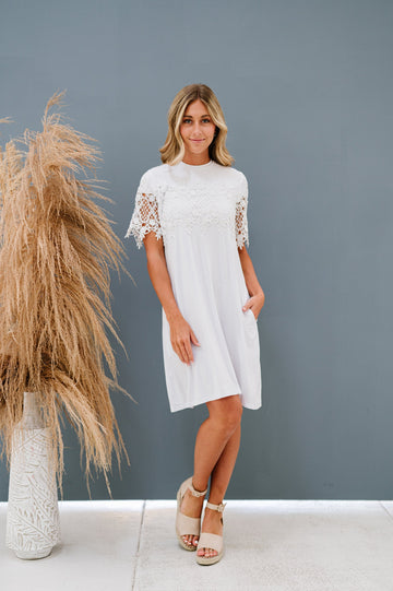 Delilah Dress in White