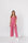 Pink jumpsuit with short sleeves