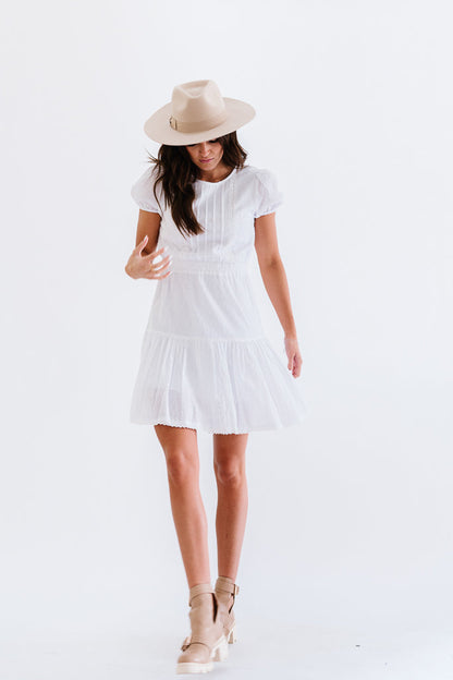 Brianna Dress in White
