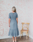 Nyla Dress in Dusty Blue