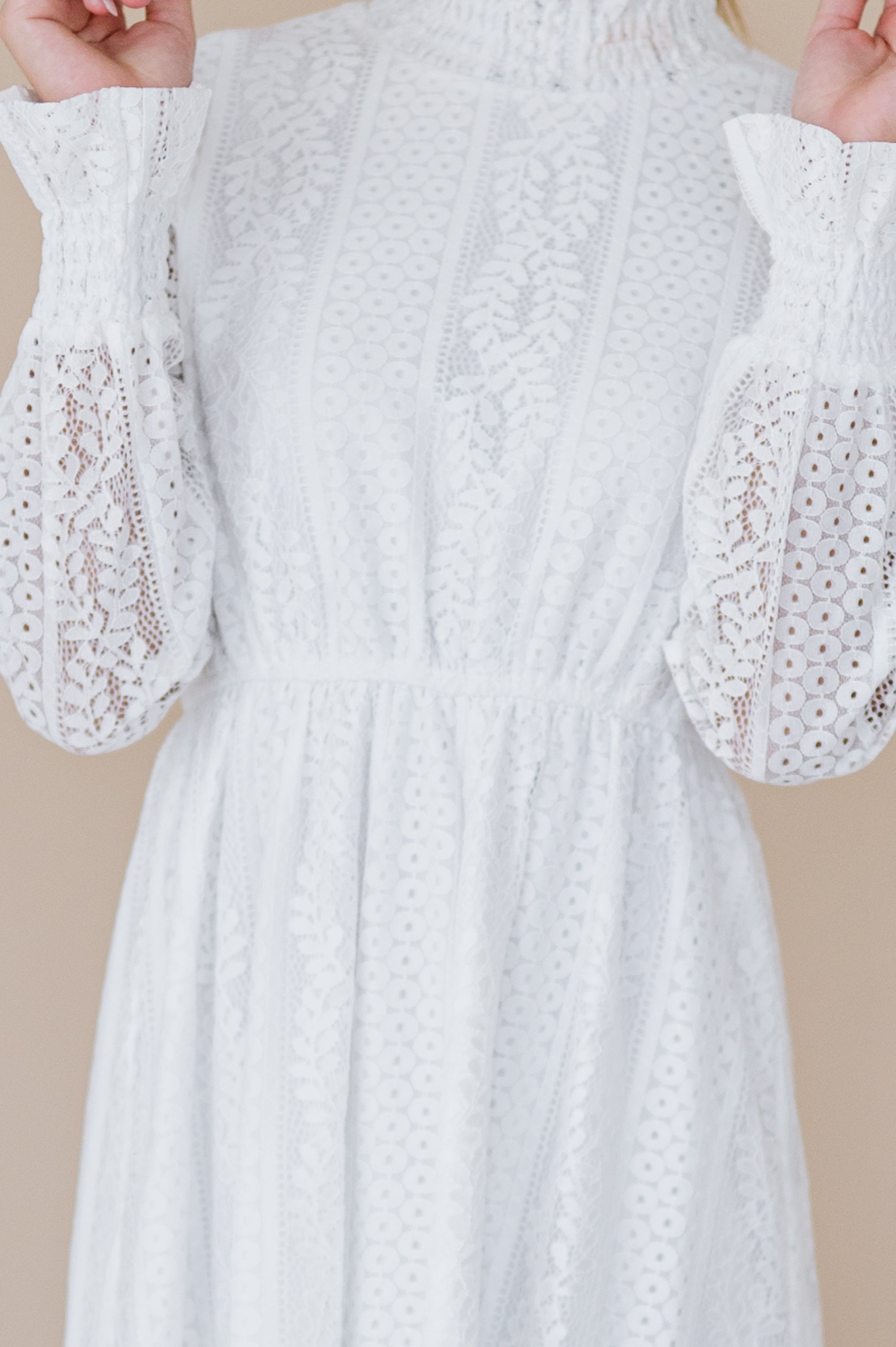 Megan Dress in White