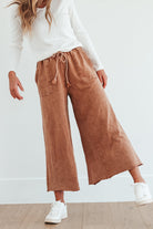 Fehrnvi wide leg pants in brown